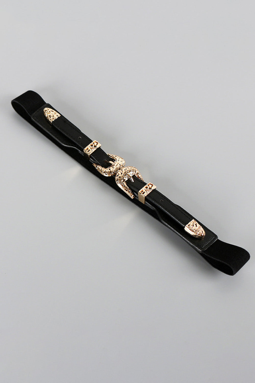 Double Buckle PU Leather Belt  Belts- Doll Fits