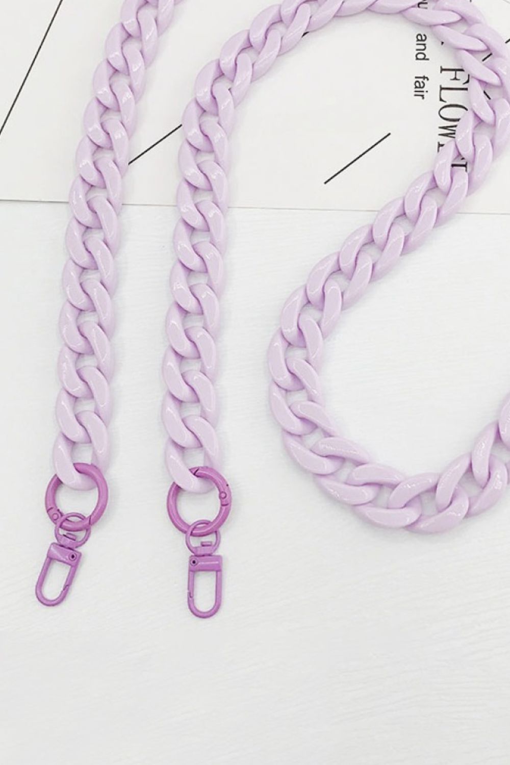 Resin Crossbody Chain  - Doll Fits