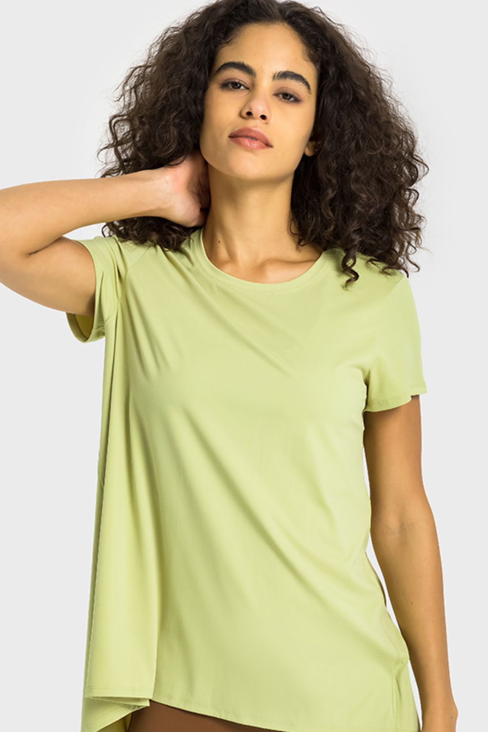 Tie Back Short Sleeve Sports Tee  - Doll Fits