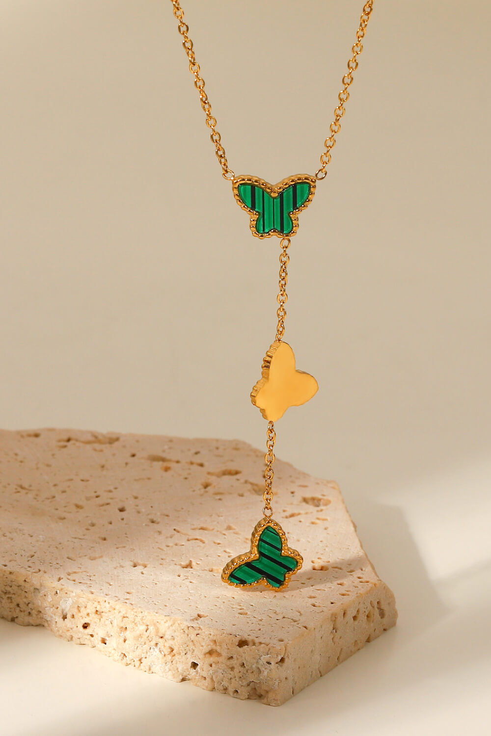 Gotta Fly Butterfly Drop Necklace  Necklaces- Doll Fits