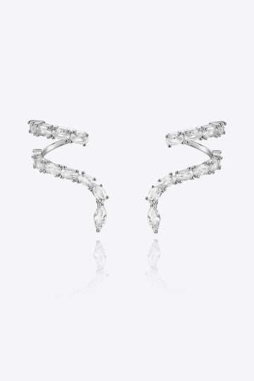 Zircon 925 Sterling Silver Earrings  Earrings- Doll Fits