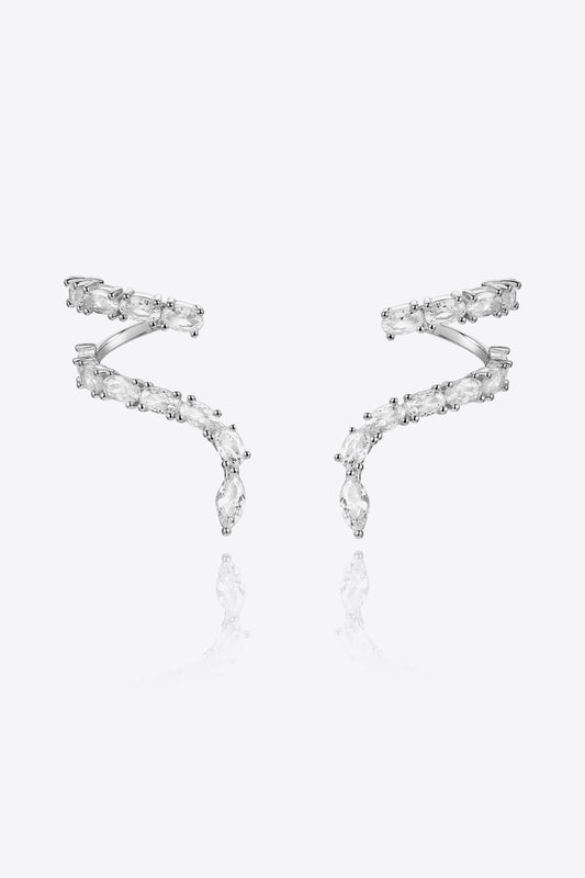 Zircon 925 Sterling Silver Earrings  Earrings- Doll Fits