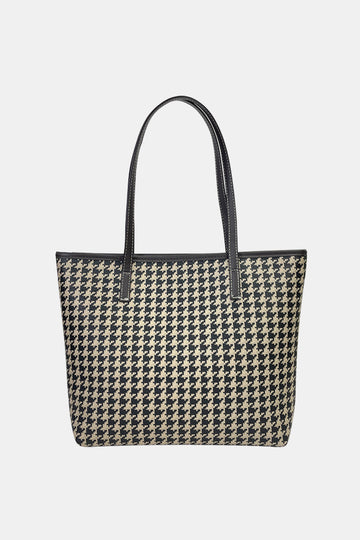 Printed PU Leather Tote Bag  Handbags- Doll Fits