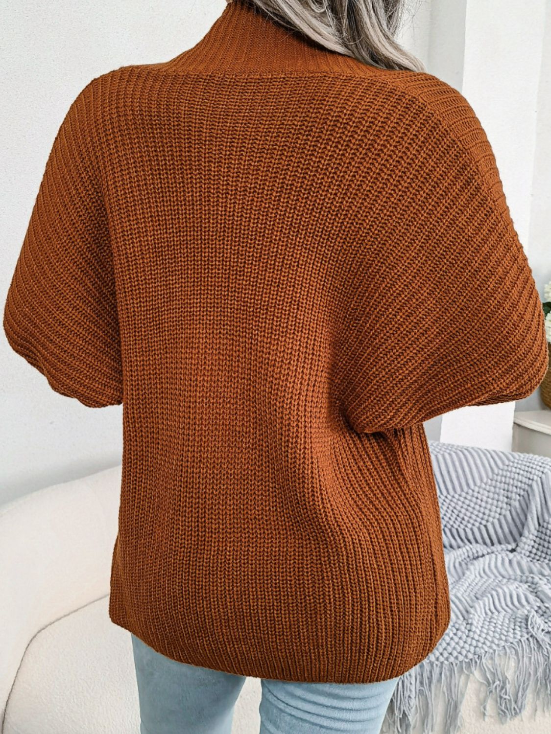 Rib-Knit Open Front Dolman Sleeve Cardigan  Coats & Jackets- Doll Fits
