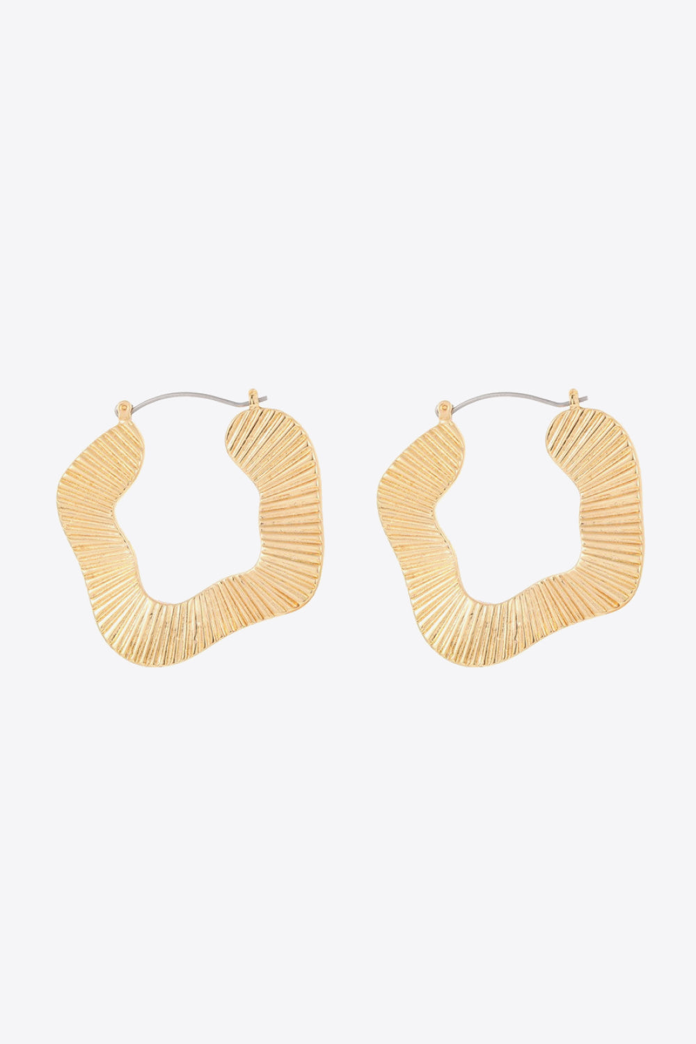 Ribbed Alloy Earrings  Earrings- Doll Fits