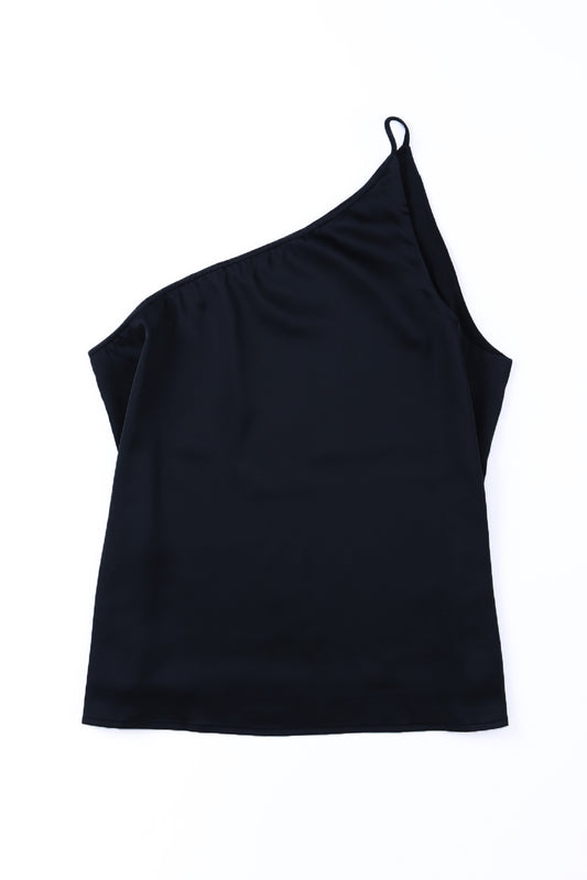 One-Shoulder Sleeveless Top  Shirts & Tops- Doll Fits
