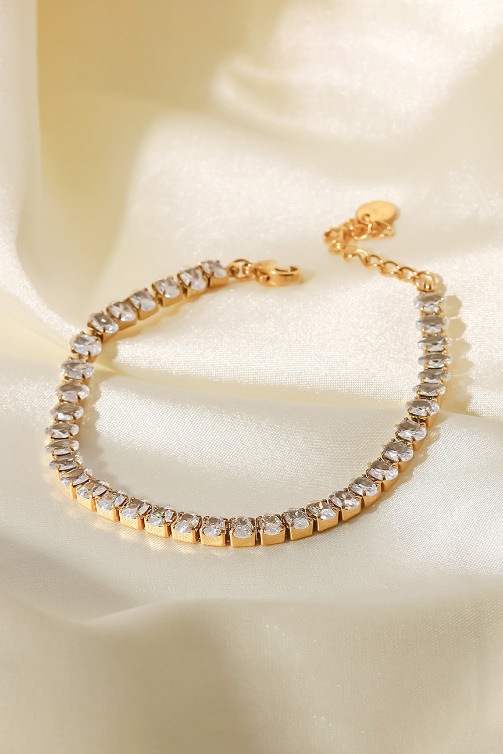 Inlaid Zircon 18K Gold Plated Bracelet  Bracelets- Doll Fits