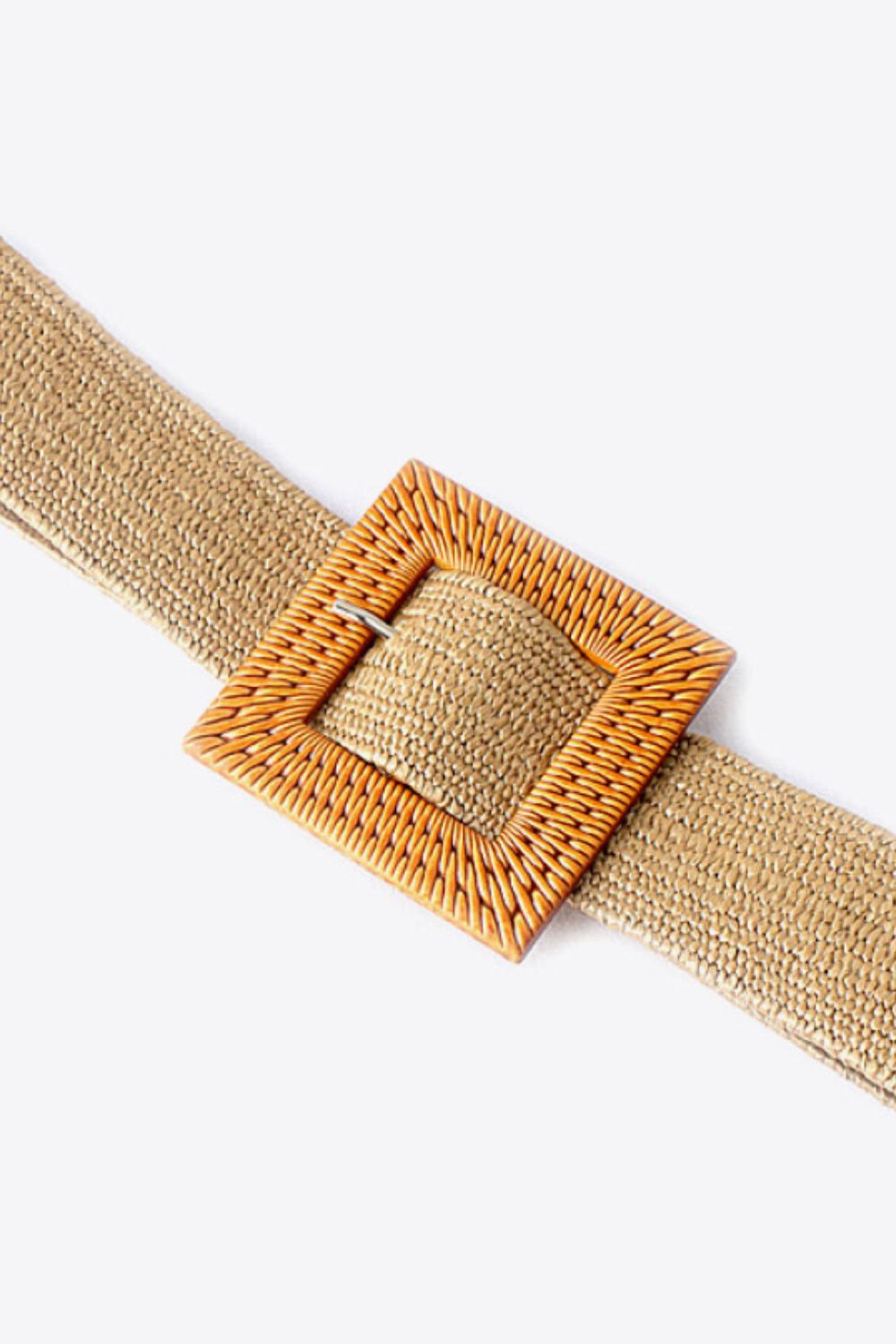 Square Buckle Elastic Braid Belt  Belts- Doll Fits