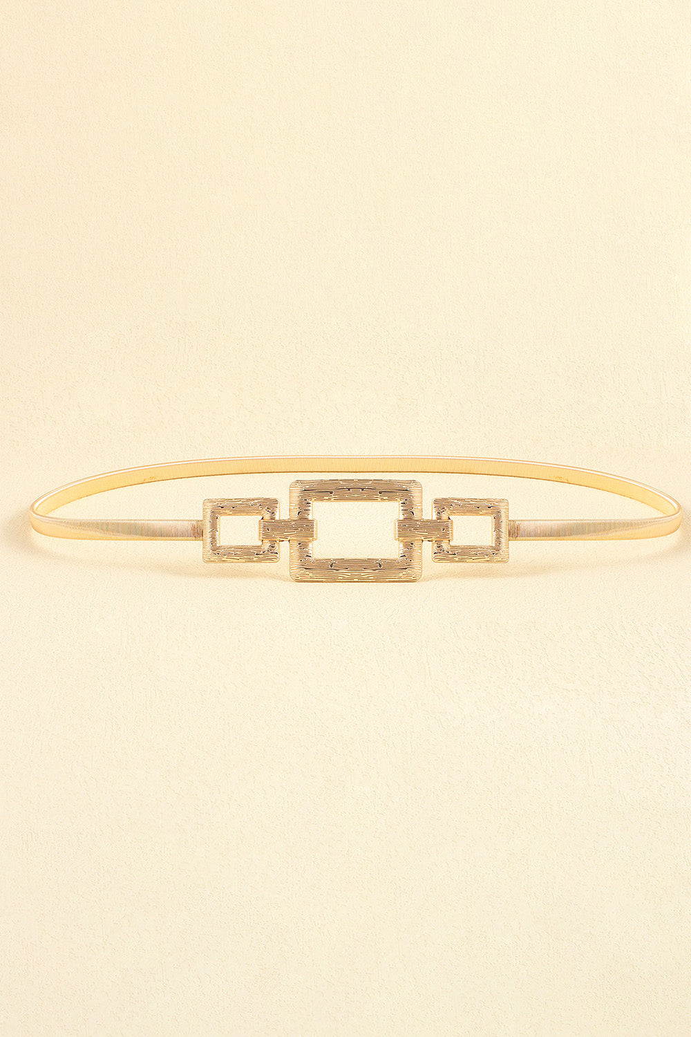 Square Shape Zinc Alloy Buckle Iron Belt  - Doll Fits