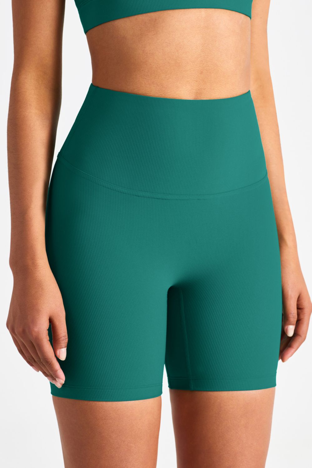 Wide Waistband Sports Shorts  Activewear- Doll Fits