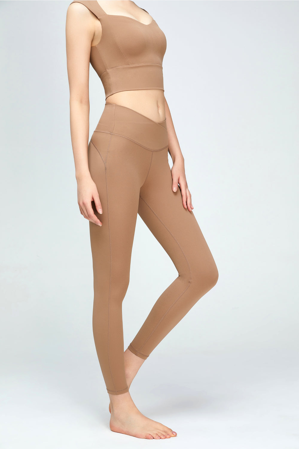 V-Waist Sports Leggings  Activewear- Doll Fits