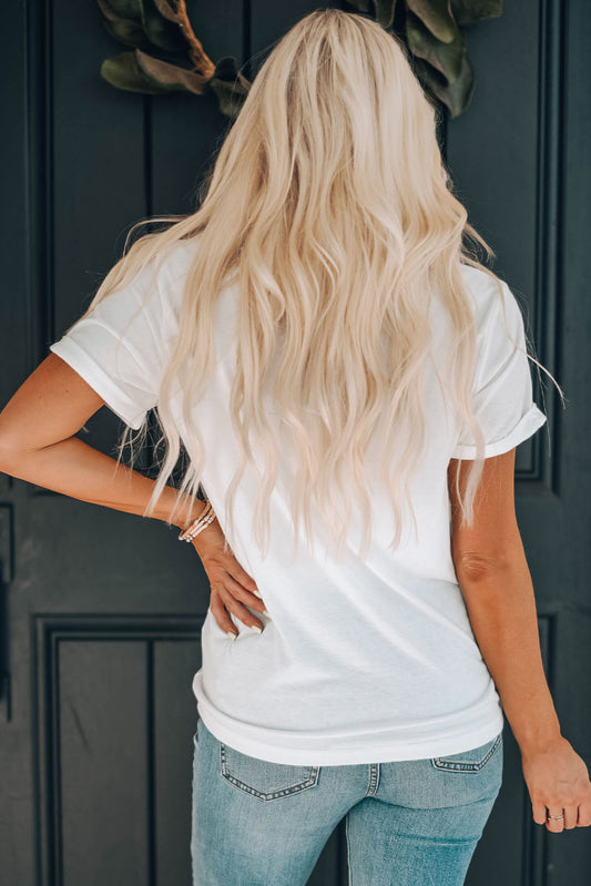 American HONEY Cuffed Tee  Shirts & Tops- Doll Fits