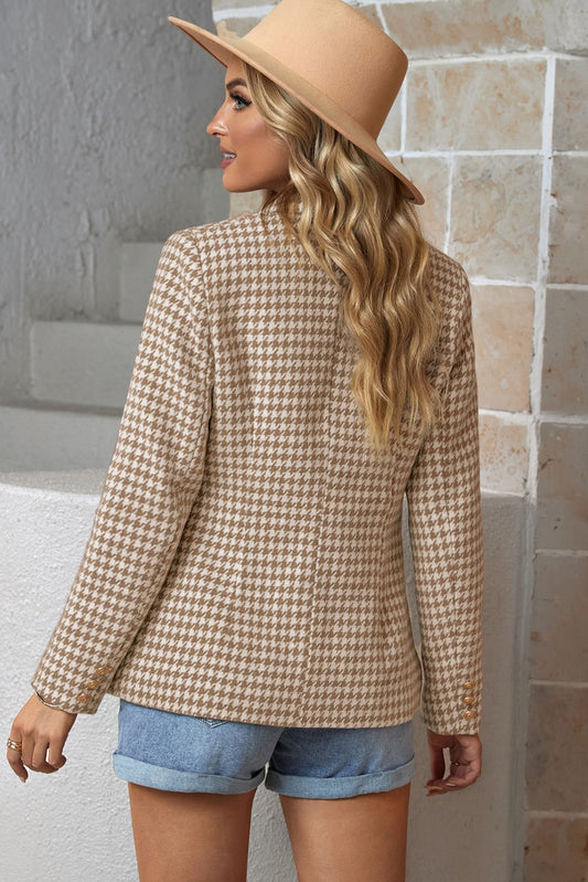 Houndstooth Double-Breasted Blazer  Coats & Jackets- Doll Fits
