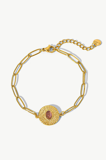 18K Gold Plated Paperclip Chain Bracelet  Bracelets- Doll Fits