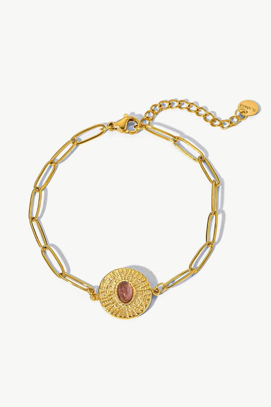 18K Gold Plated Paperclip Chain Bracelet  Bracelets- Doll Fits