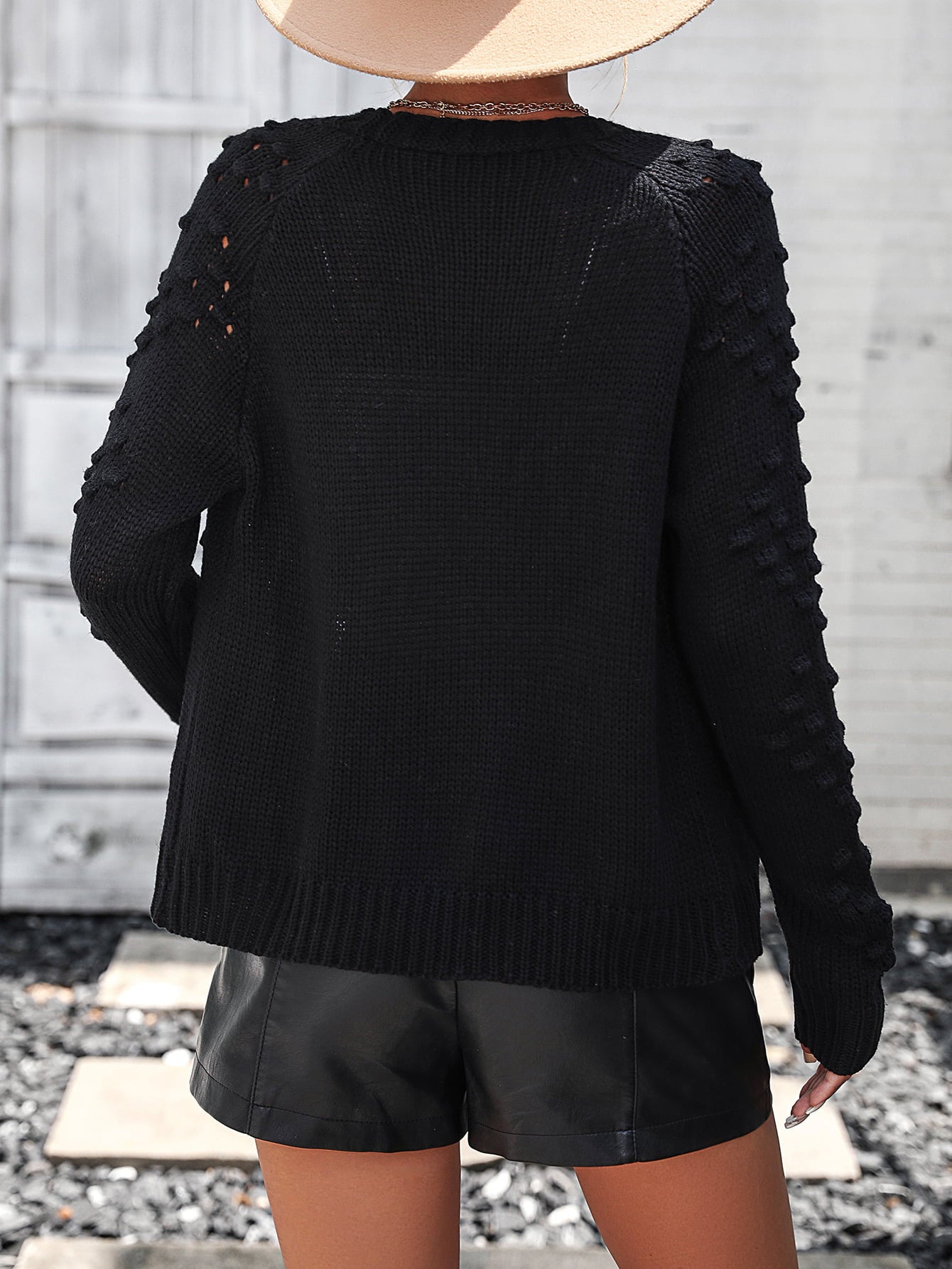 Open Front Long Sleeve Cardigan  - Doll Fits