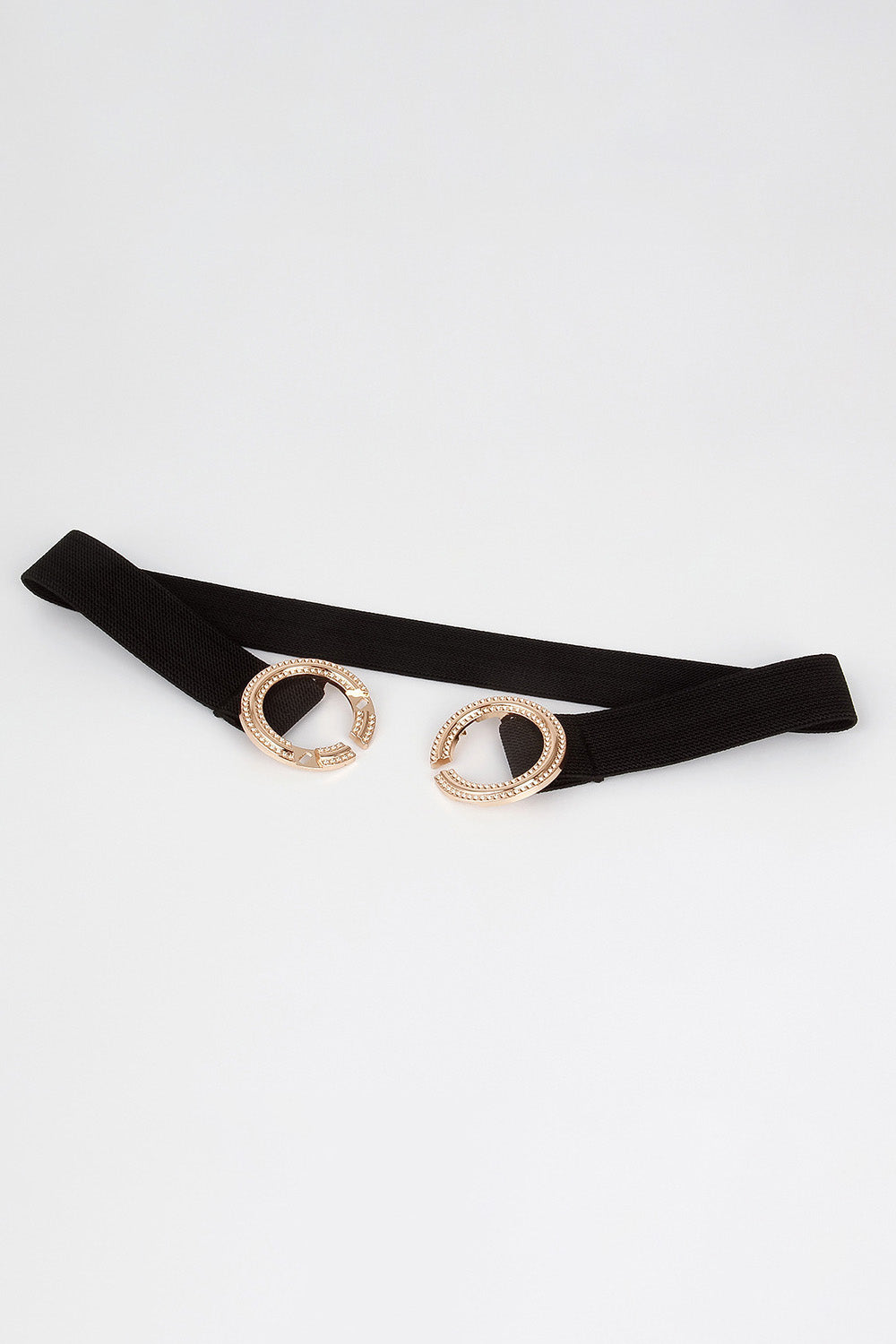 Double Hoop Buckle Elastic Belt  Belts- Doll Fits