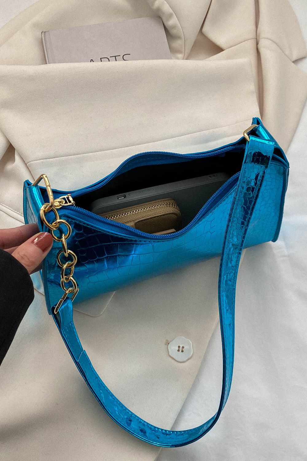 PU Leather Shoulder Bag  - Doll Fits