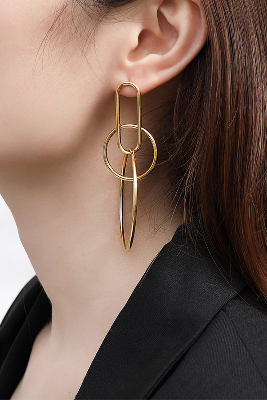 Speak For Yourself Link Hoop Earrings  Earrings- Doll Fits