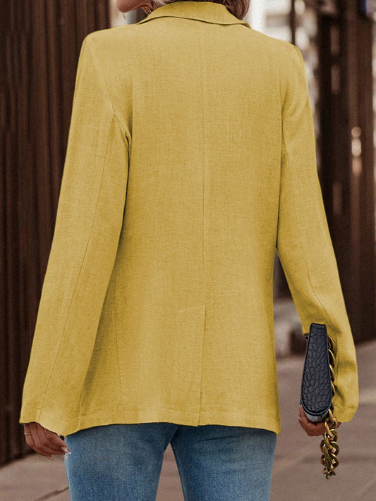 Single-Button Long Sleeve Blazer  Coats & Jackets- Doll Fits