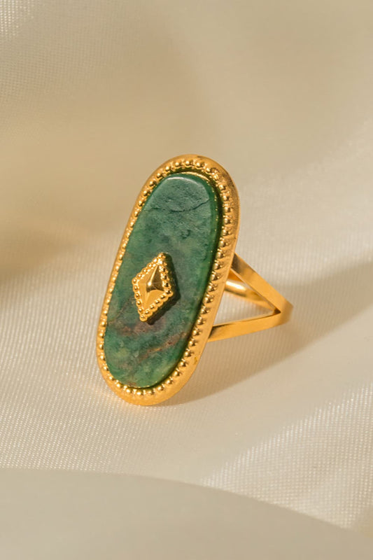 Natural Stone Copper Ring  Rings- Doll Fits