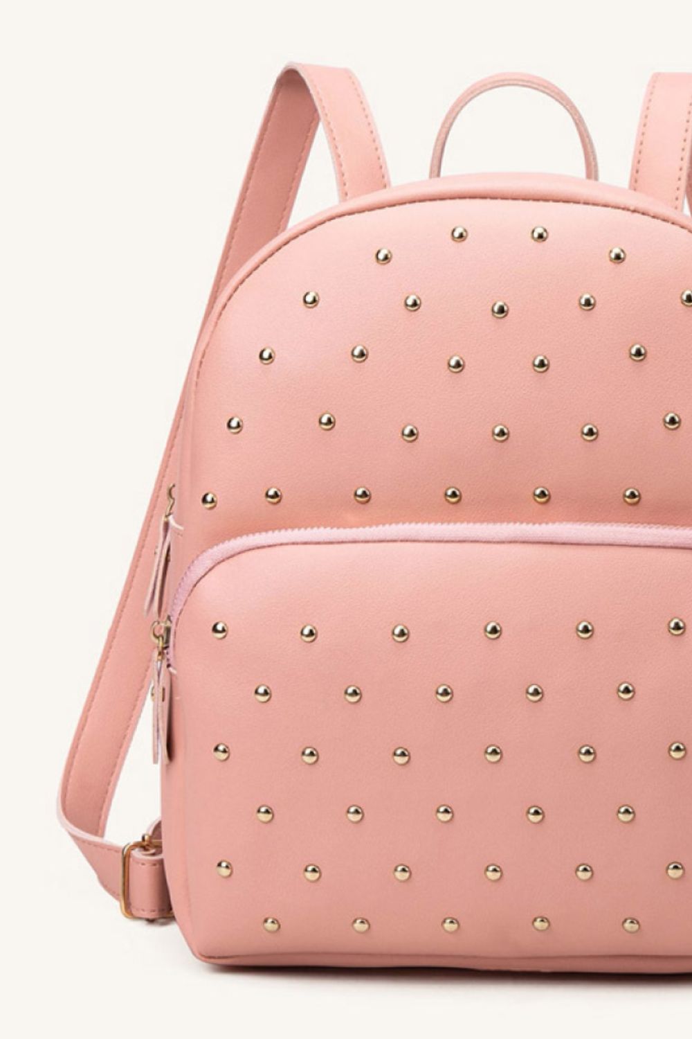 Studded PU Leather Backpack  Handbags- Doll Fits