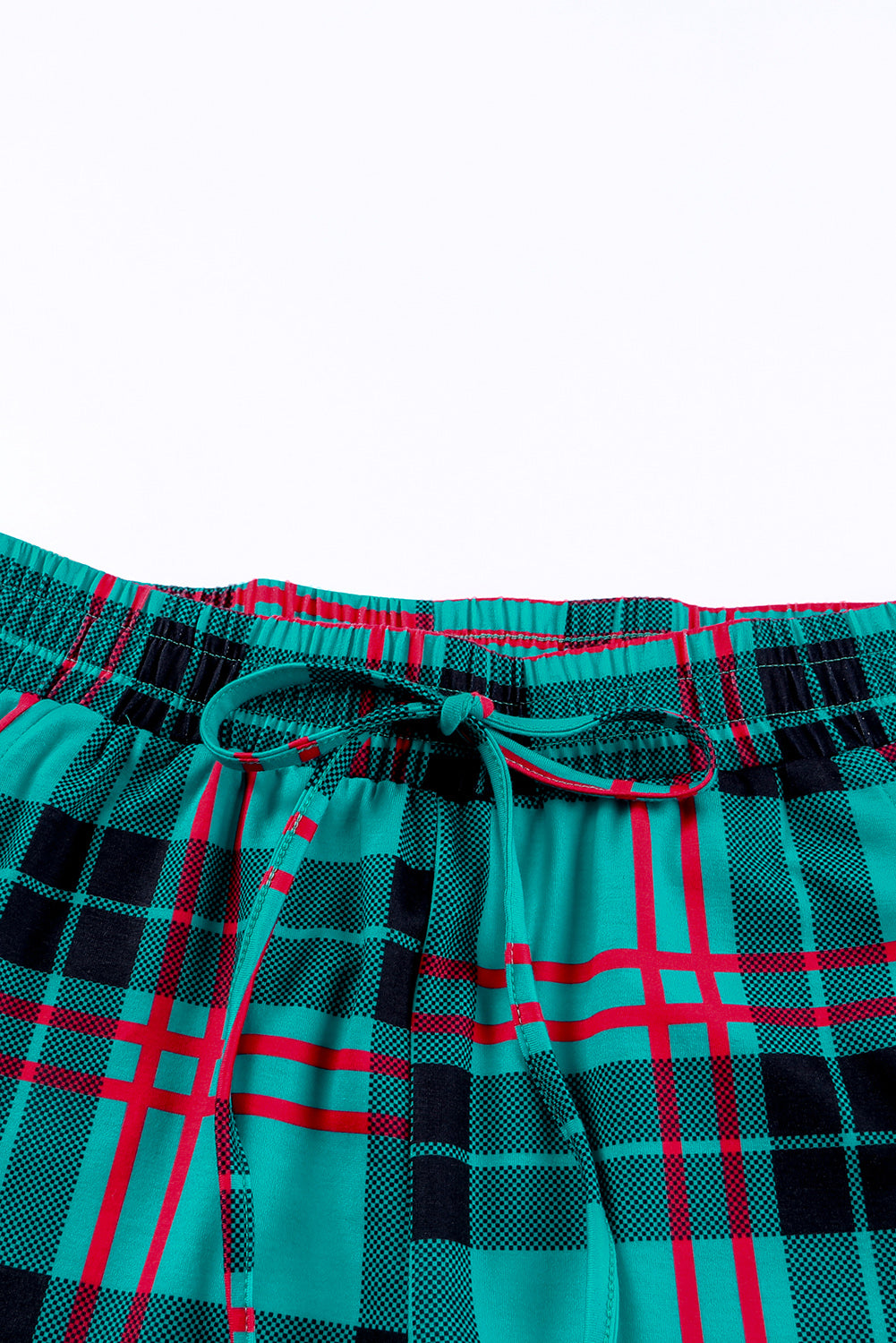 Plaid Long Sleeve Top and Pants Lounge Set  - Doll Fits