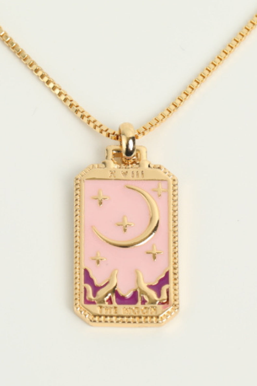 Tarot Card Pendant Copper Necklace  Necklaces- Doll Fits