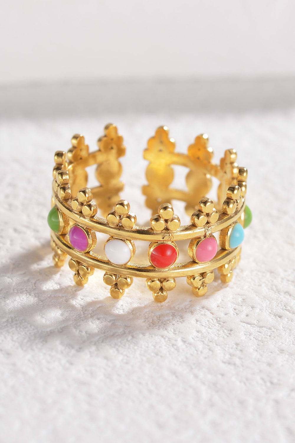 18K Gold Plated Open Ring  Rings- Doll Fits