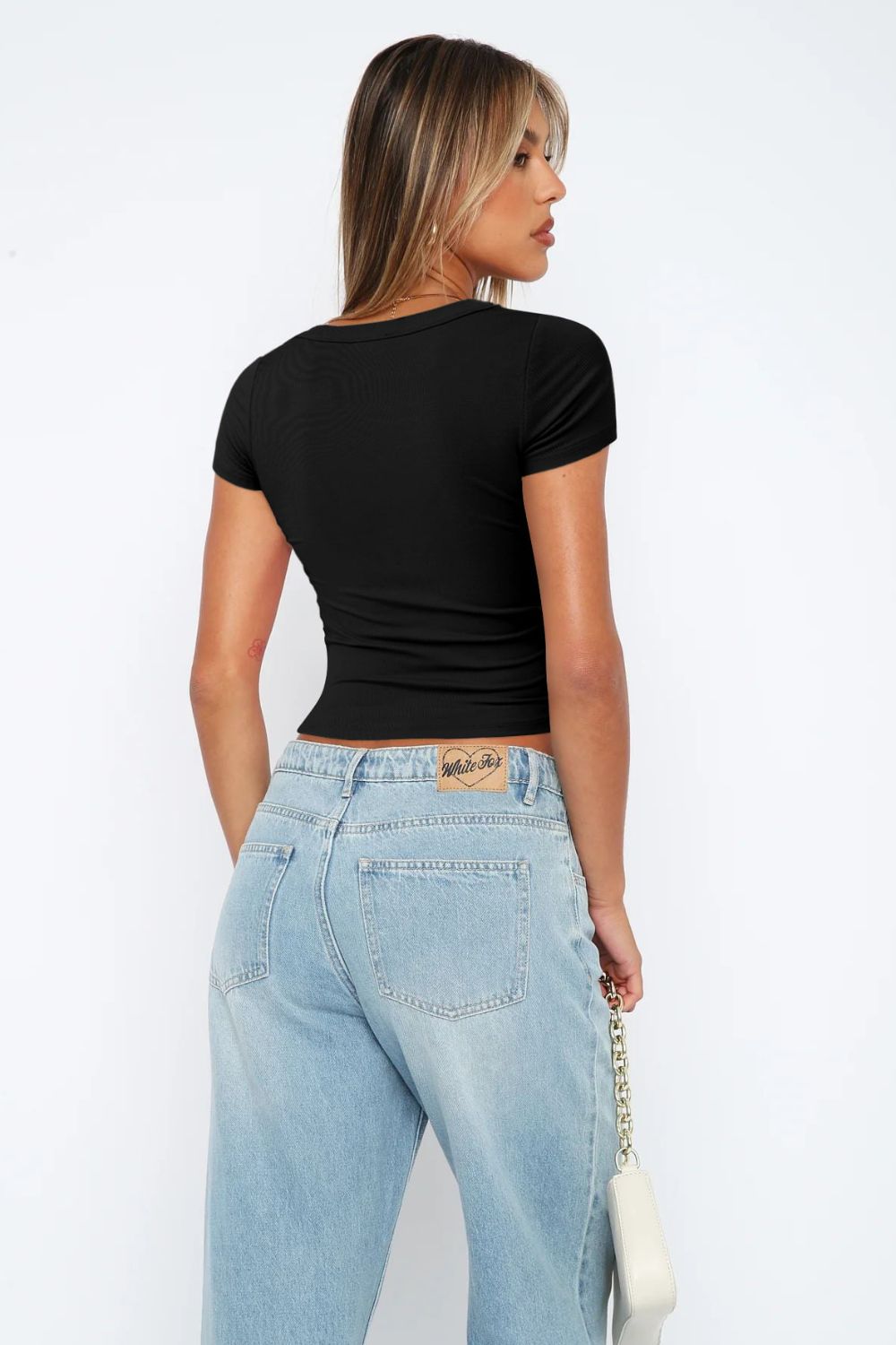 Square Neck Short Sleeve Tee  - Doll Fits