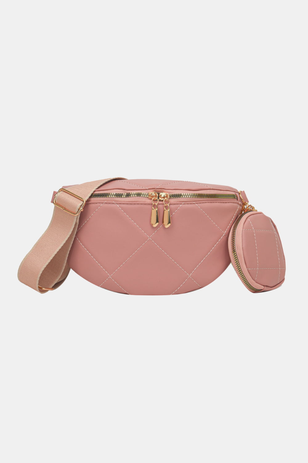 PU Leather Sling Bag with Small Purse  Handbags- Doll Fits