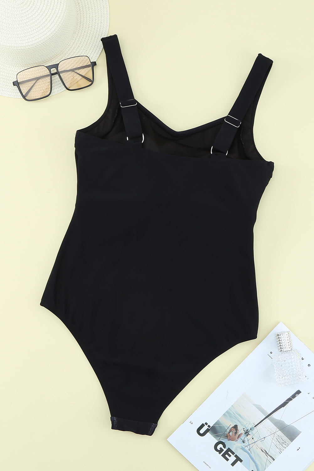 Striped Sleeveless One-Piece Swimsuit  Swimwear- Doll Fits