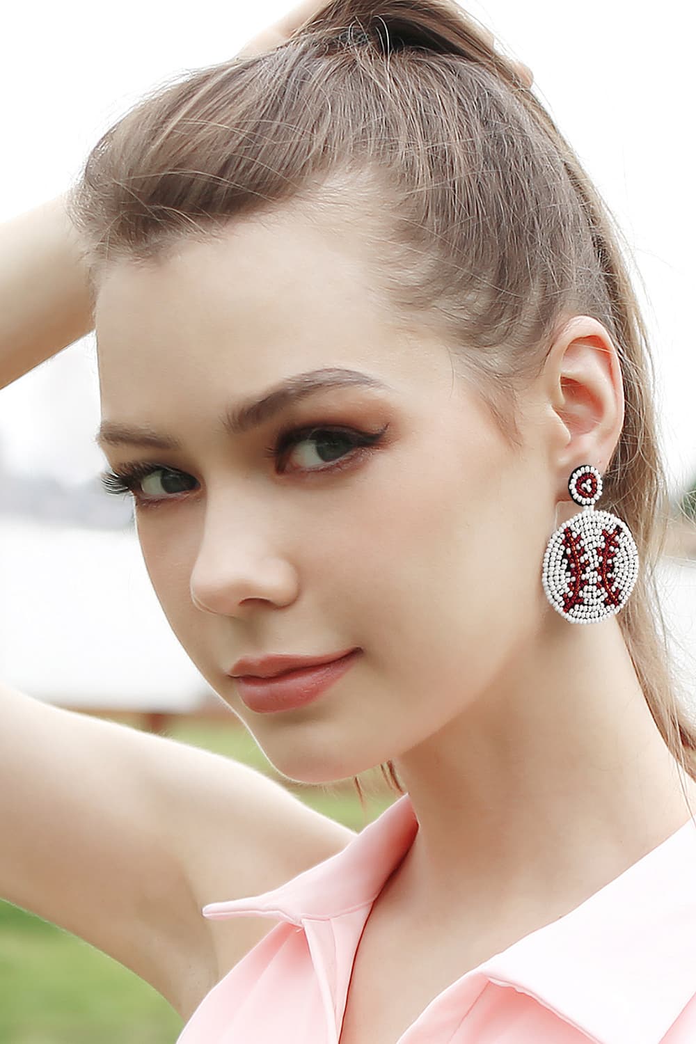 Round Shape Dangle Earrings  Earrings- Doll Fits