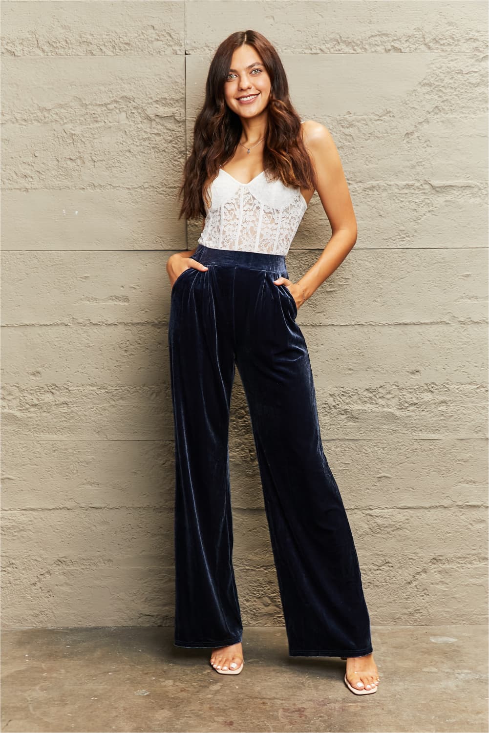 Wide Leg Pants with Pockets  - Doll Fits