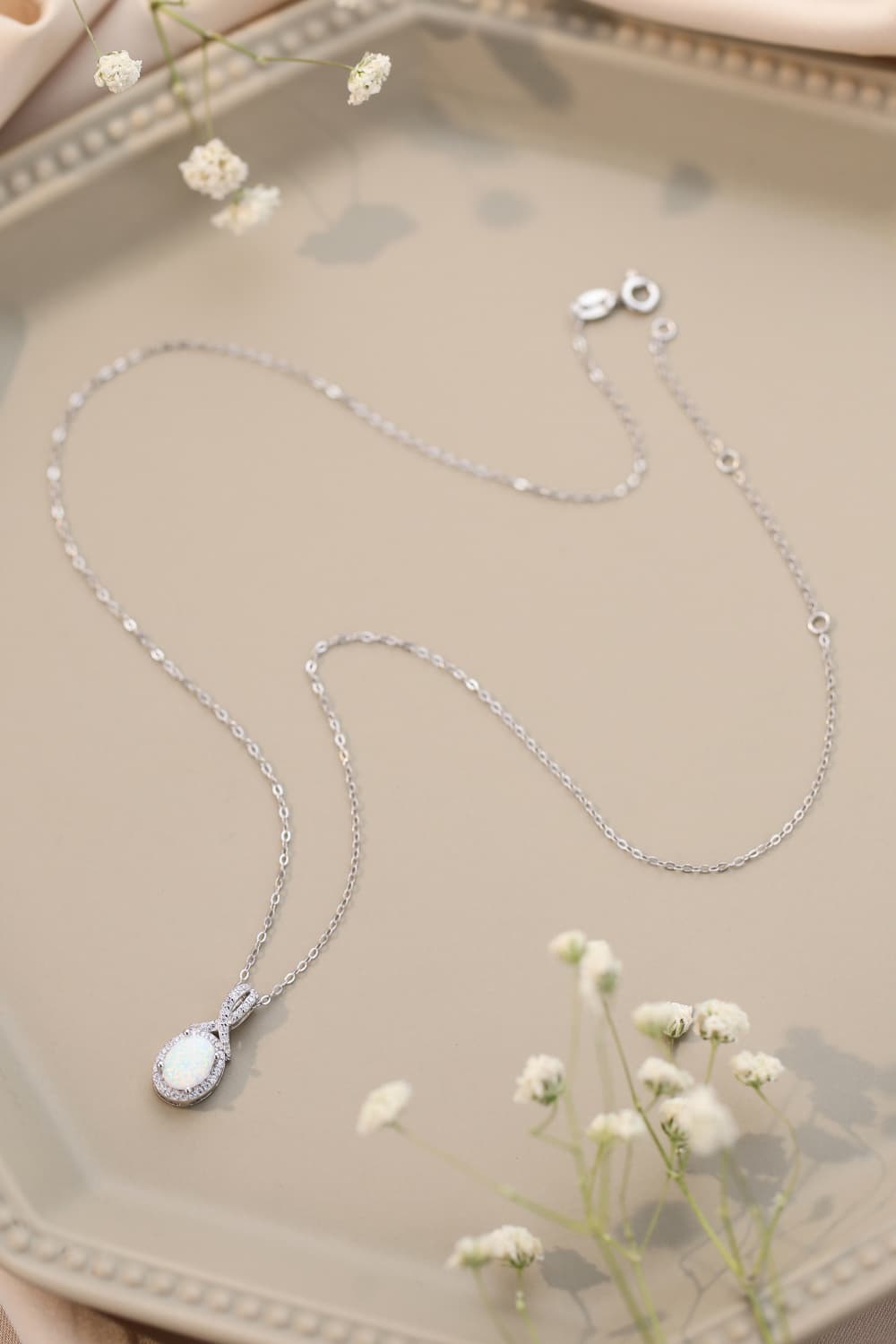 Feeling My Best Opal Pendant Necklace  Necklaces- Doll Fits
