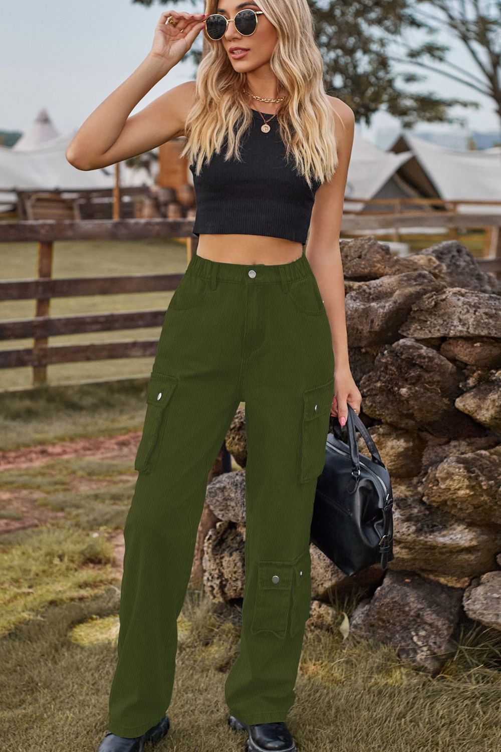 Loose Fit Long Jeans with Pockets  - Doll Fits