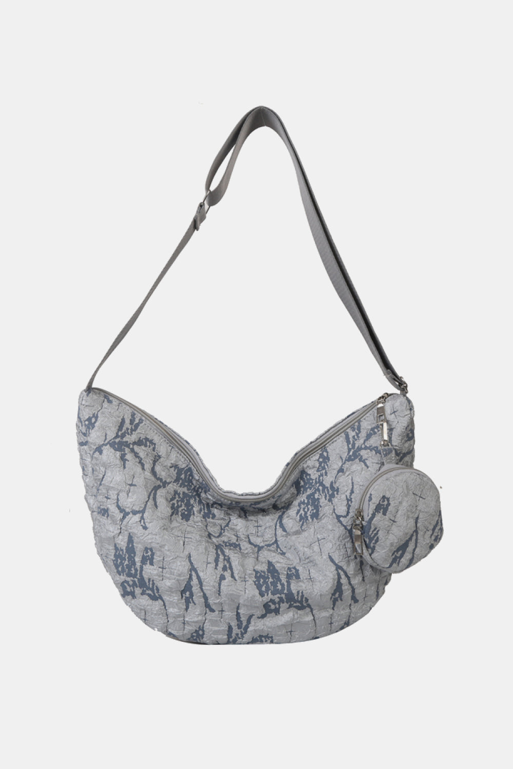 Textured Polyester Shoulder Bag  - Doll Fits