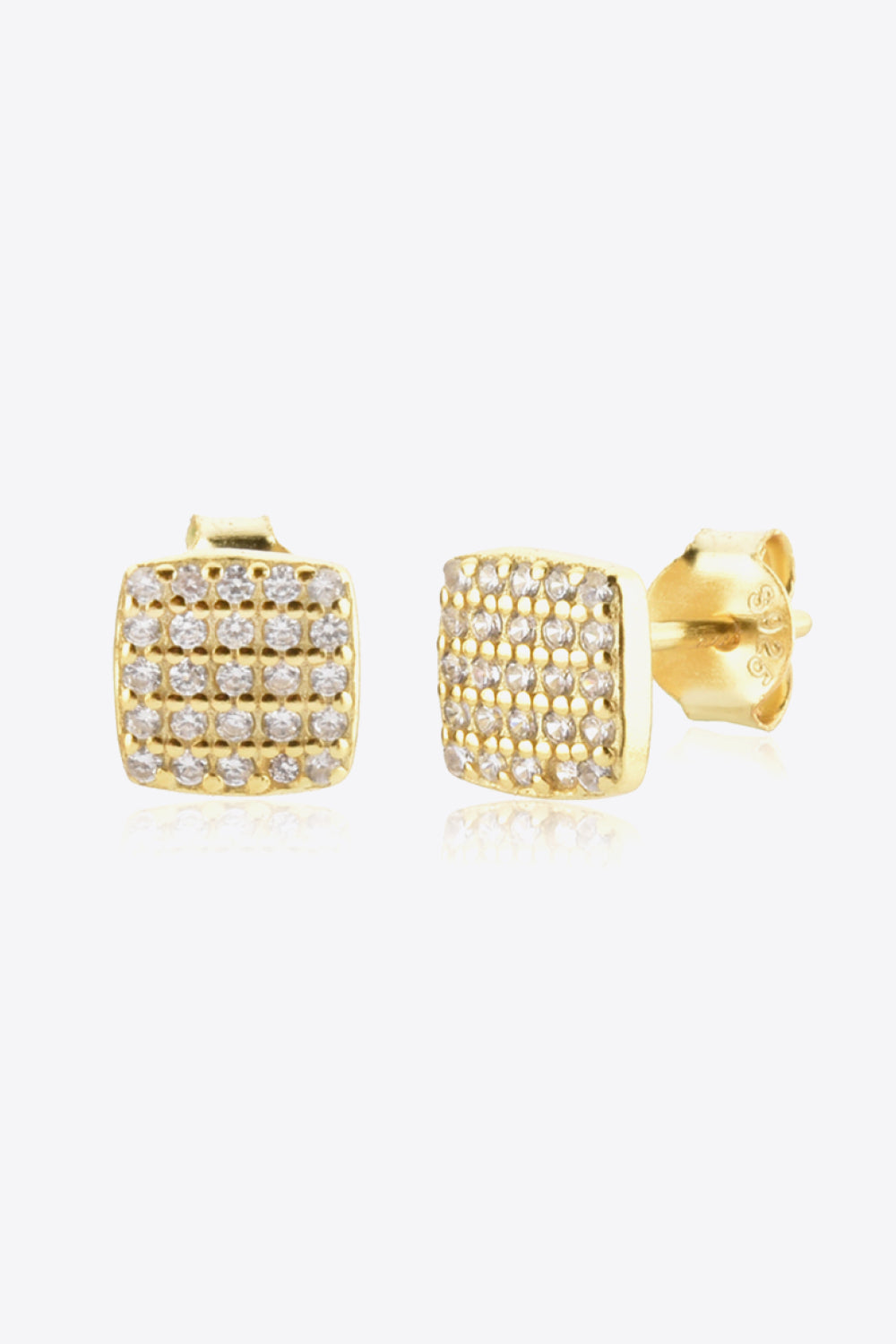 925 Sterling Silver Zircon Stud Earrings  Earrings- Doll Fits