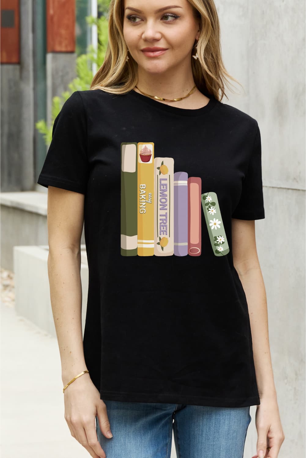 Simply Love Full Size EASY BAKING Graphic Cotton Tee  Shirts & Tops- Doll Fits