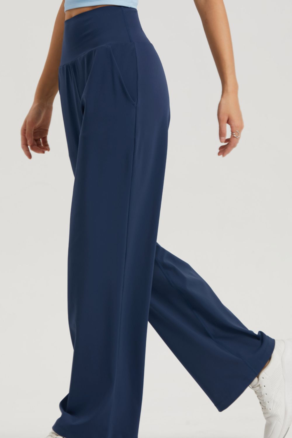 Straight Leg Sports Pants with Pockets  - Doll Fits