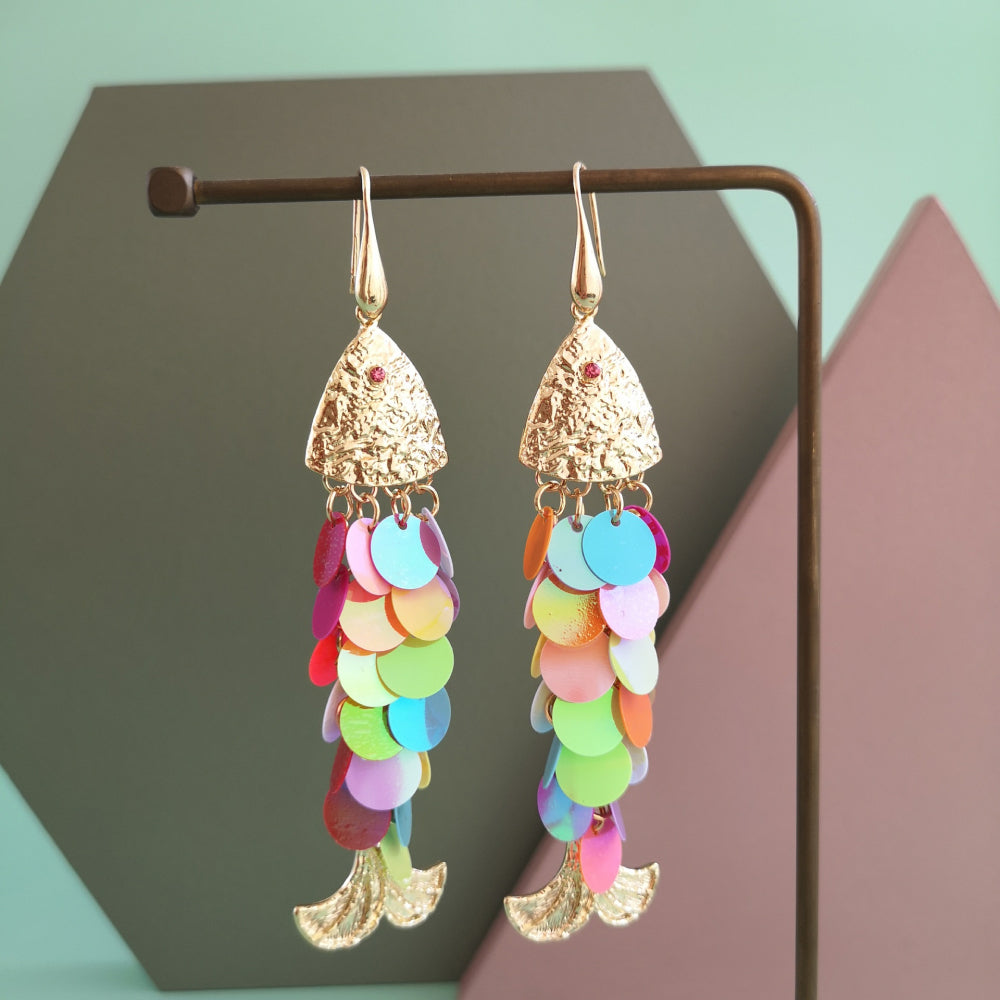 Fish Shape Dangle Earrings  Earrings- Doll Fits