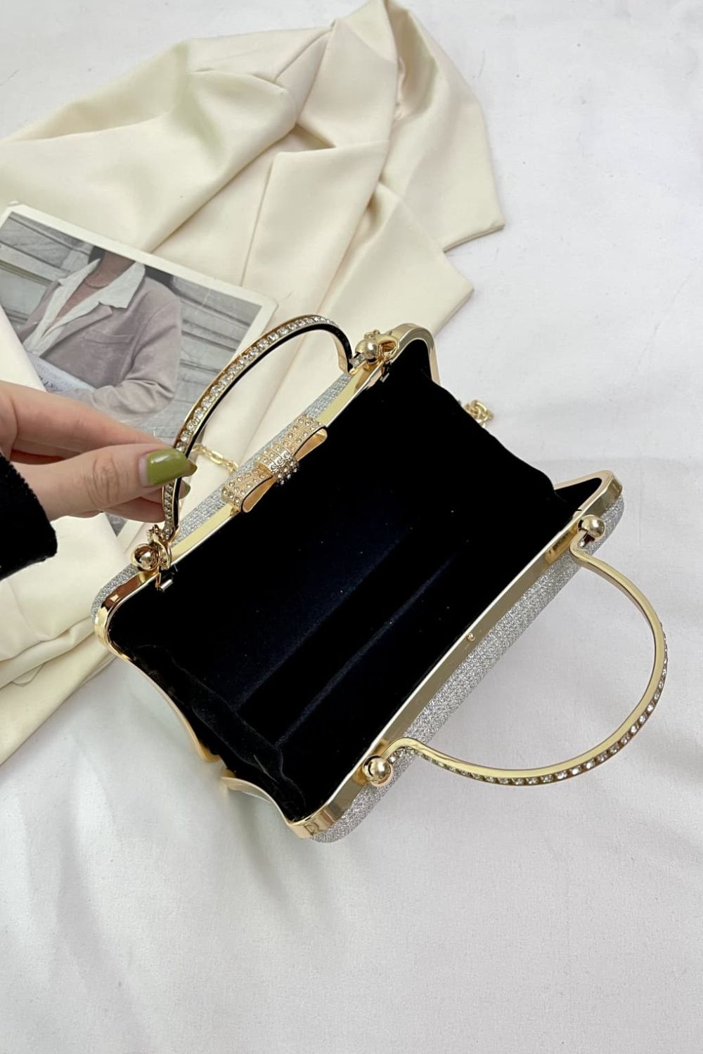 Acrylic Convertible Handbag  Handbags- Doll Fits