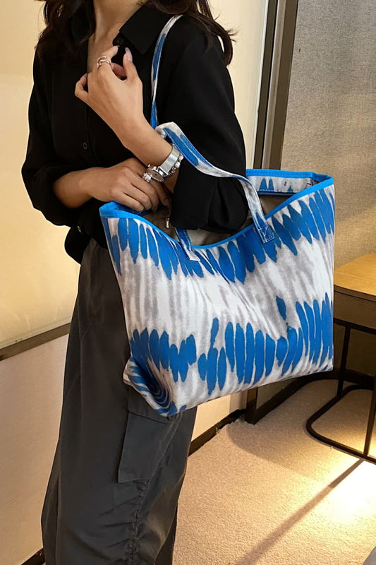 Printed PU Leather Tote Bag  - Doll Fits