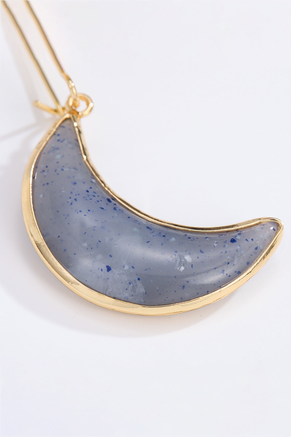 Resin Moon Drop Earrings  Earrings- Doll Fits