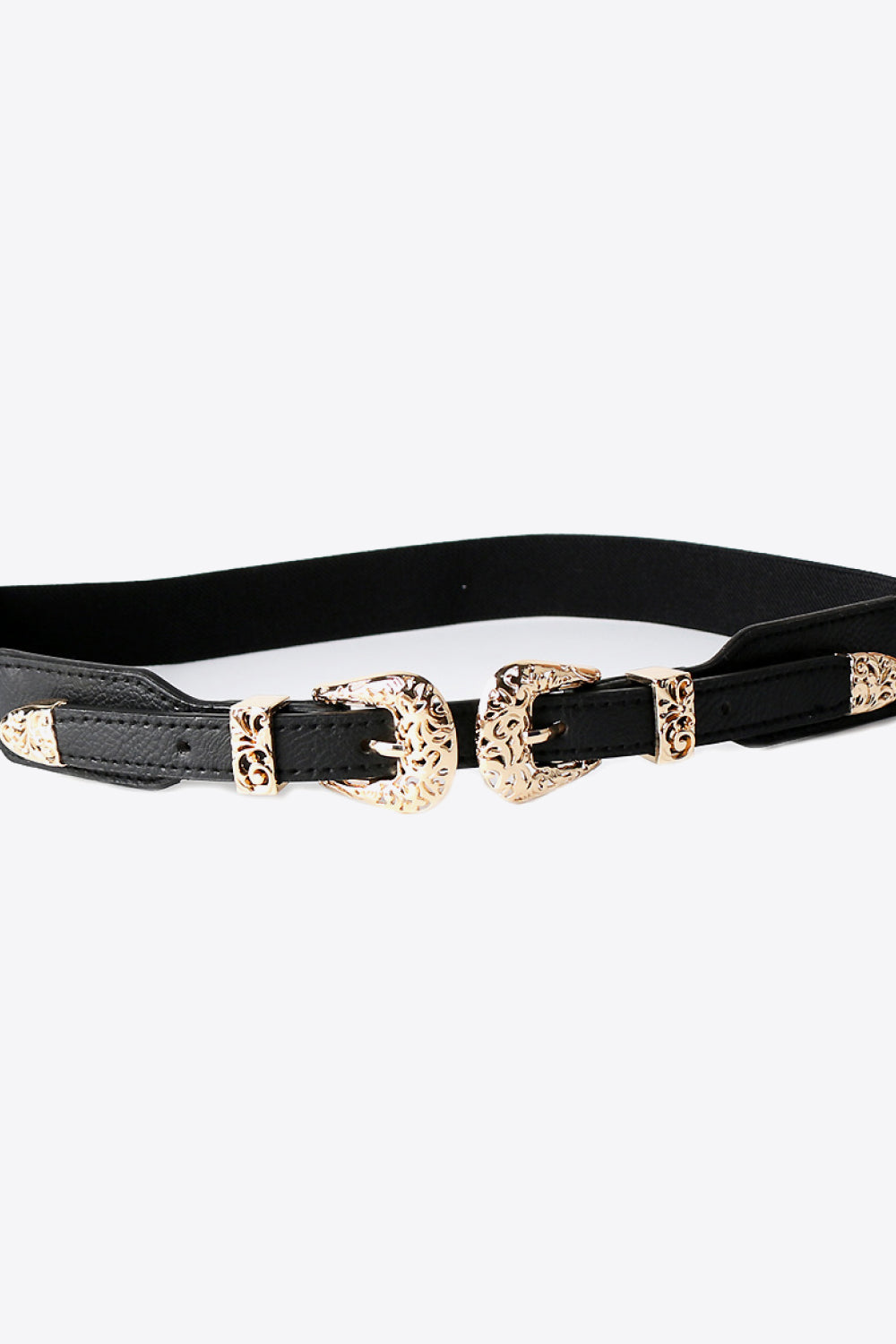 Double Buckle PU Leather Belt  Belts- Doll Fits