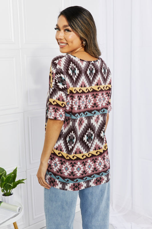 BOMBOM Beach Bonfire Printed Knit Top  Shirts & Tops- Doll Fits