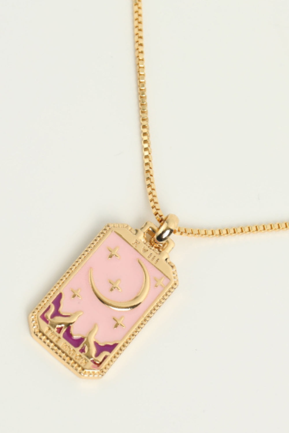 Tarot Card Pendant Copper Necklace  Necklaces- Doll Fits