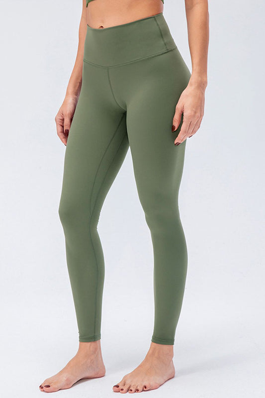 Wide Waistband Slim Fit Active Leggings  Activewear- Doll Fits