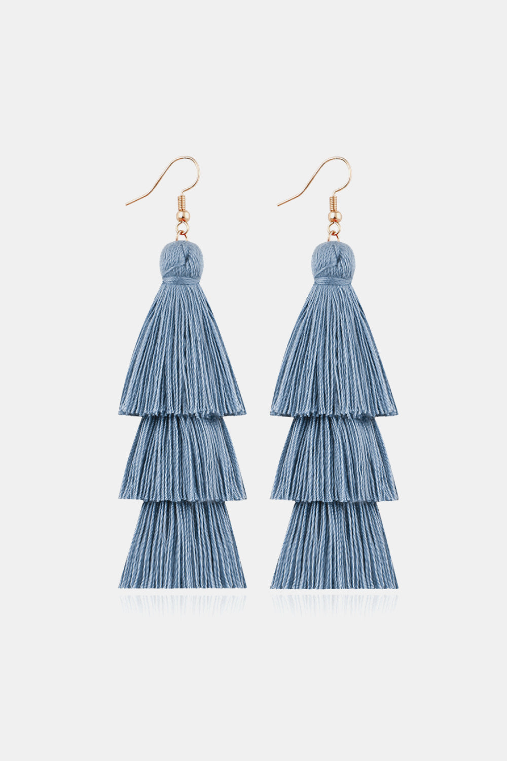 Triple-Layer Tassel Dangle Earrings  Earrings- Doll Fits