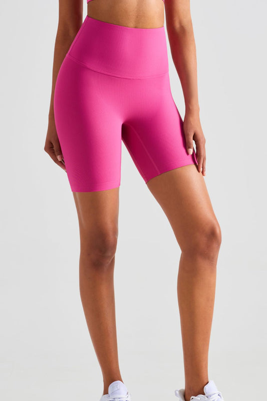 Wide Waistband Sports Shorts  Activewear- Doll Fits